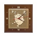 Настенные часы ''Карта Москвы с гербом'' 