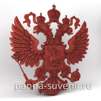 Панно ''Герб РФ'' резной