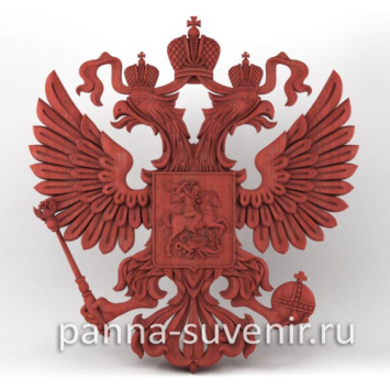 Панно ''Герб РФ'' резной